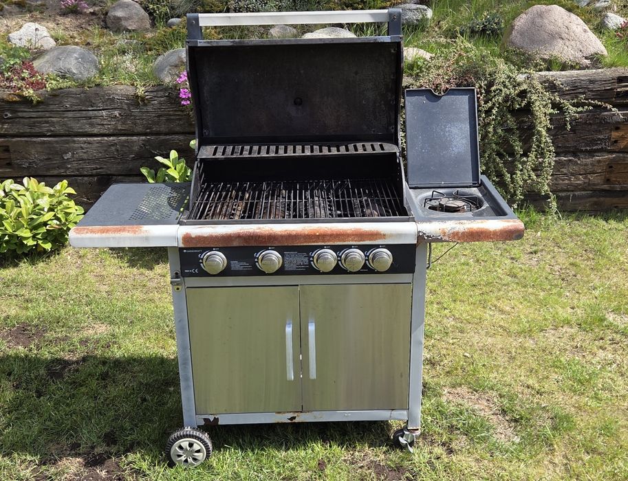 Grill gazowy 4/5 palników Gardenkraft Master Q - używany, sprawny