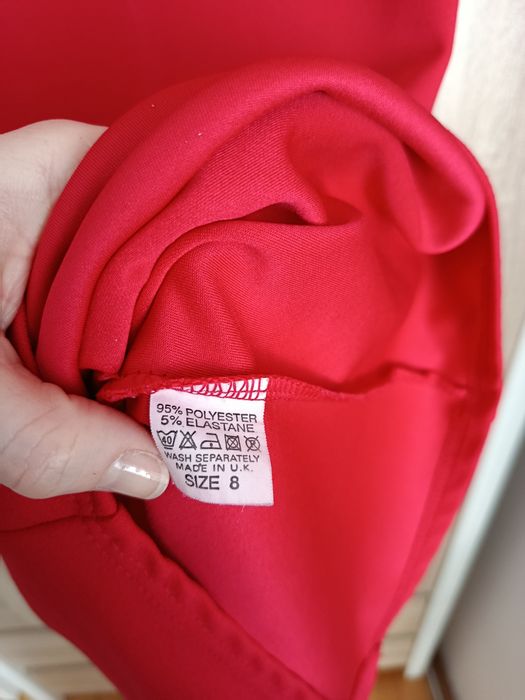 Fasardi (Evita) czerwona sukienka typu hiszpanka rozmiar XS