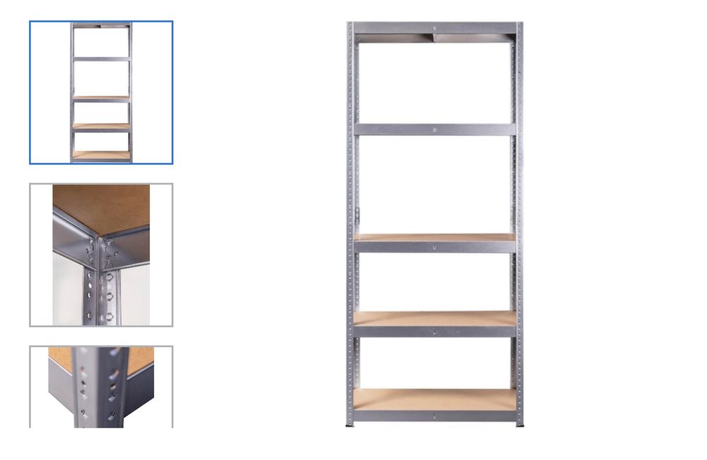 Стелаж металевий Metalkas 179x80x40 5 полок 200 кг