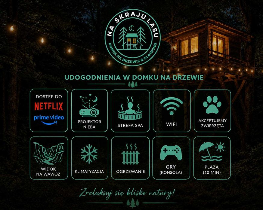 Malowniczy całoroczny domek na drzewie w centrum Kazimierza Dolnego!