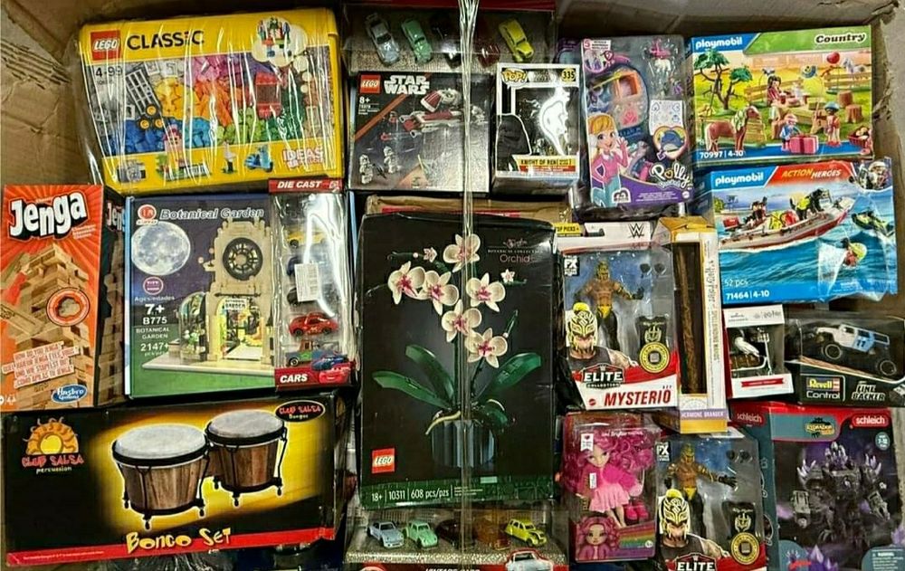 Karton Zabawek Mix 100PLN NOWE Lego Hobbit Star Wars Puzzle Barbie