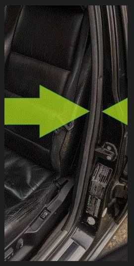 BMW E34 Borrachas chassi - portas de trás