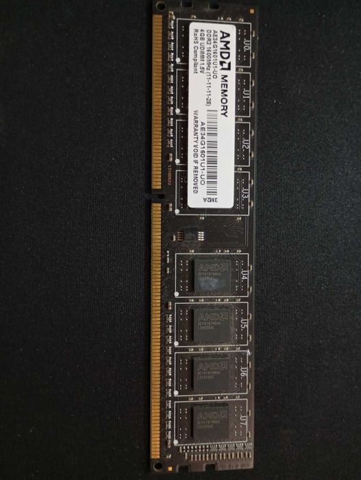 Оперативна память AMD DDR3 1600MHz (11-11-11-28) 4GB