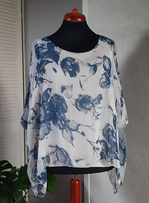 Bluzka w kwiaty roz. 46, 48, XXL