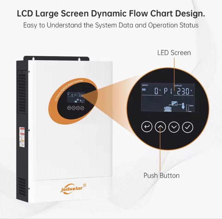 Гібридний інвертор Jsdsolar 4 24v