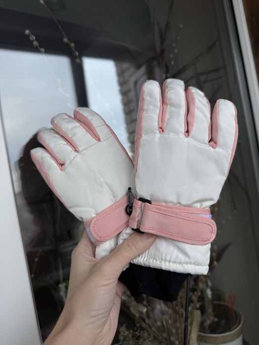Дитячі лижні рукавички для дівчинки 5-9, лыжные перчатки детские