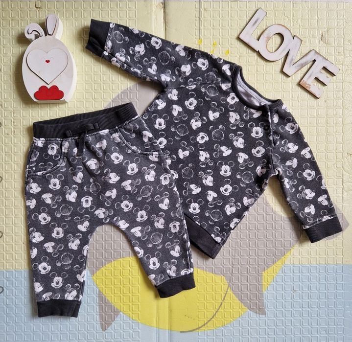 Спортивний костюм Disney Baby 6-9 м штани штанці батнік світшот худі