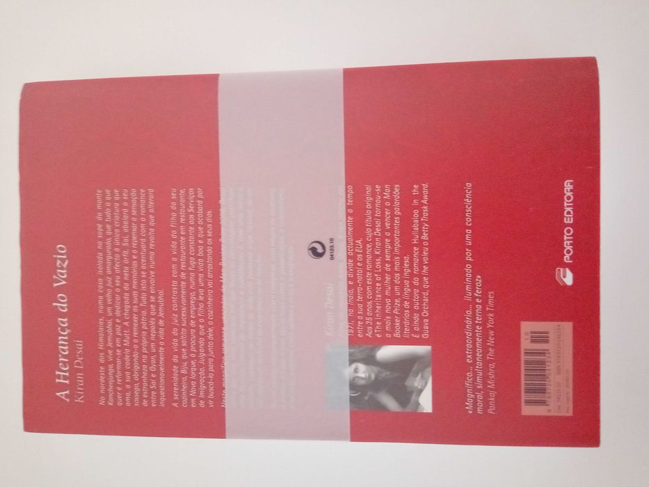 Livro a Herança do Vazio Kiran Desai