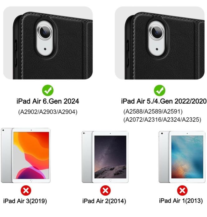 Etui HOLIMET do iPad Air 11" M3/M2 2025/2024 + uchwyt na Pencil