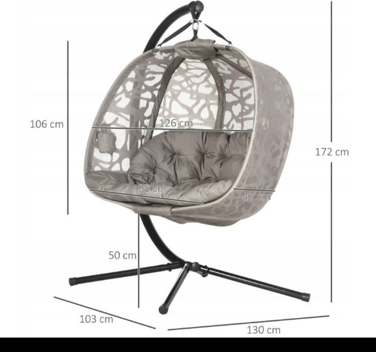 Kokon huśtawka nowa 2 osobowa