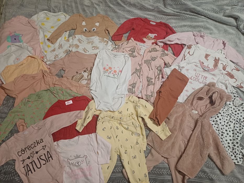 Paka ubrań od 74 do 98