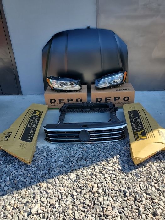 Губа спойлер бампера грязезащита VW Passat B7 B8 пасат б7 б8 USA