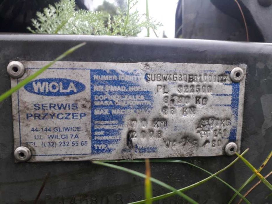 Przyczepa  Laweta Wiola 2006 r