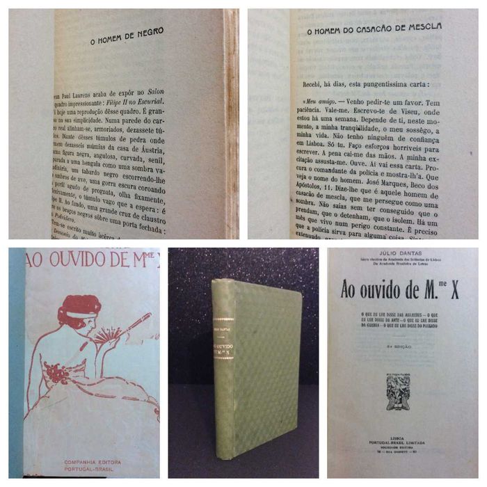 Júlio Dantas - Ao ouvido de Mme X, 3.ª edição, 191?