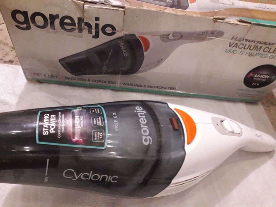 Пилосос бездротовий GORENJE  аккумуляторный пылесос автомобильный