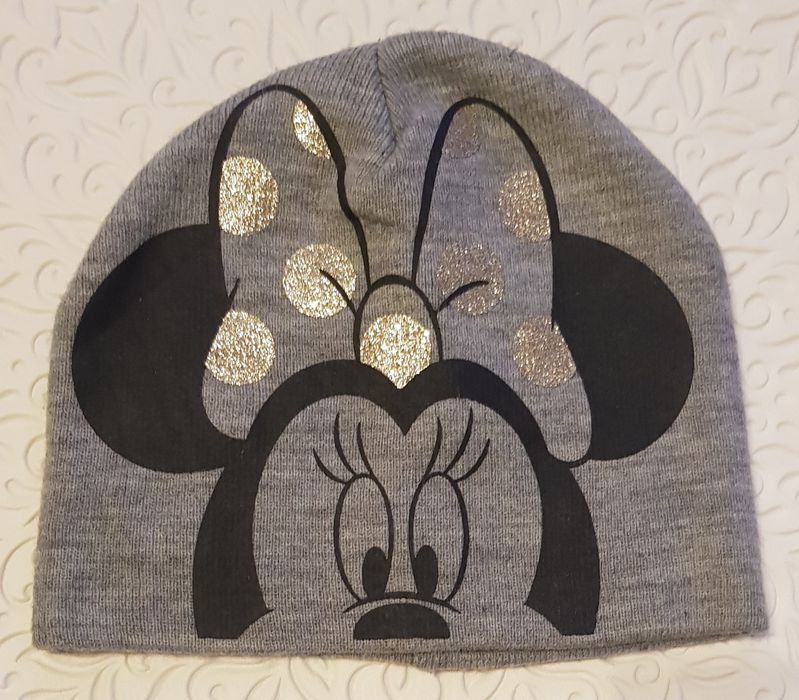 Disney Myszka Minnie szara czapka C&A