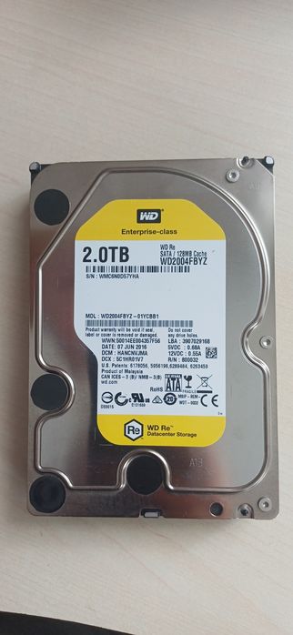 Жесткий диск HDD Western Digital WD Re 2.0TB (Enterprise-class)