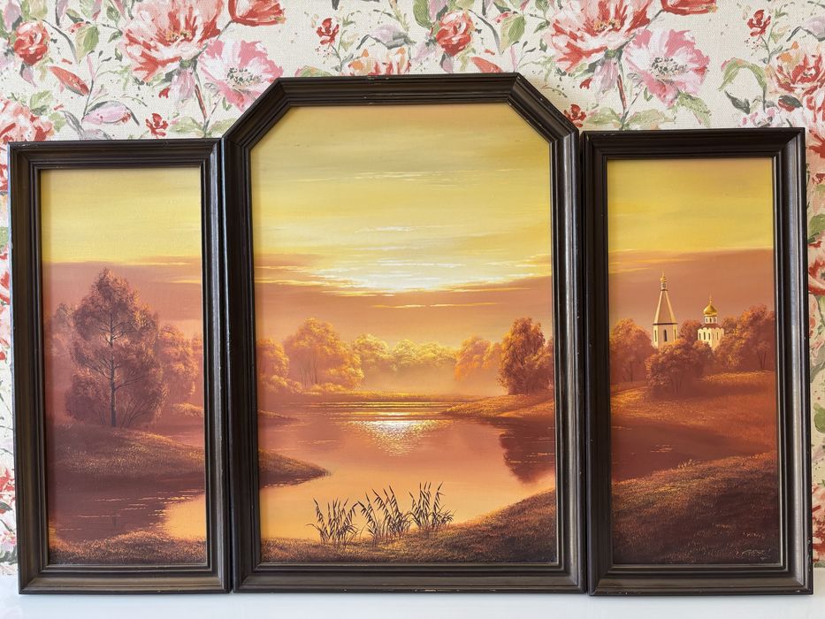 Картина Ігоря Торміна "Золотая тишина". Триптих. Луганськ 1998
