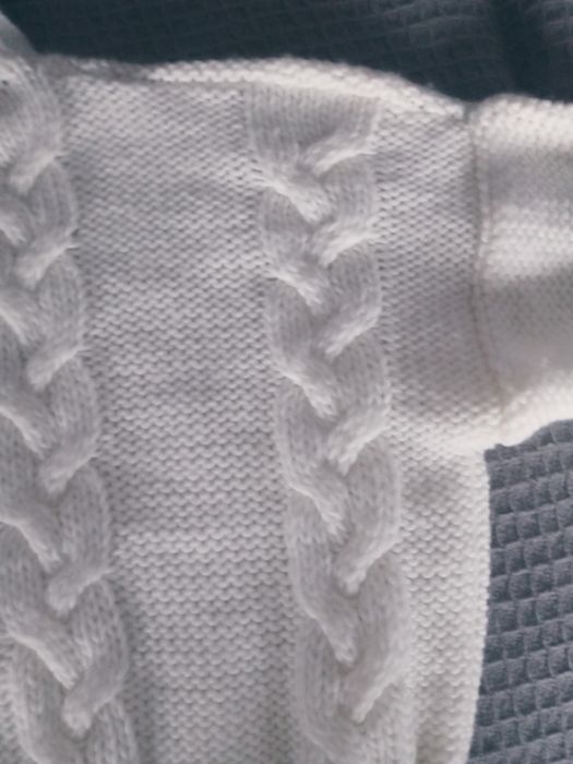 Polgolf bialy krotki warkocze SM do pasa