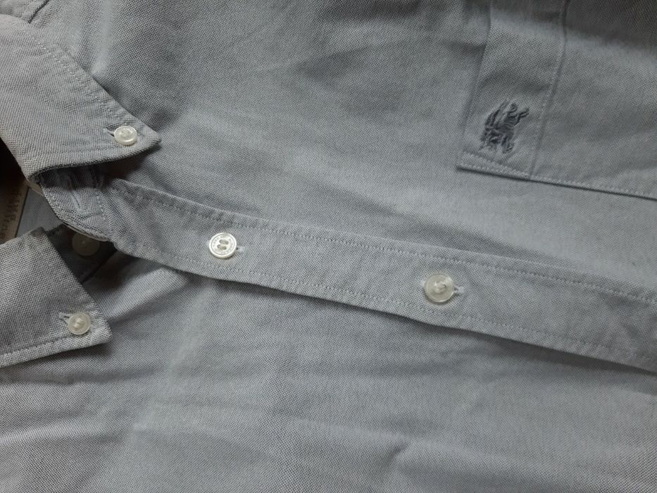Burberry koszula szara L 100% oryginał nr seryjny piękna elegancka