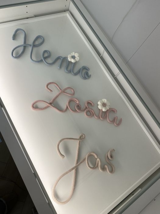 Imię dziecka, dekoracja do pokoju dziecka, handmade