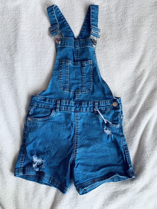 Ogrodniczki jeansowe, r.134