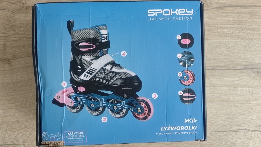 Łyżworolki Spokey Arya rozm. 28-32 (17-20 cm)