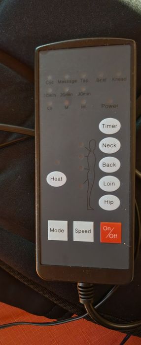 Mata masująca na fotel