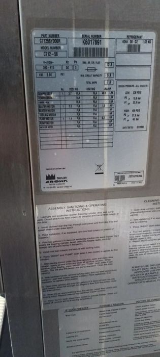 Maszyna do lodów włoskich Taylor