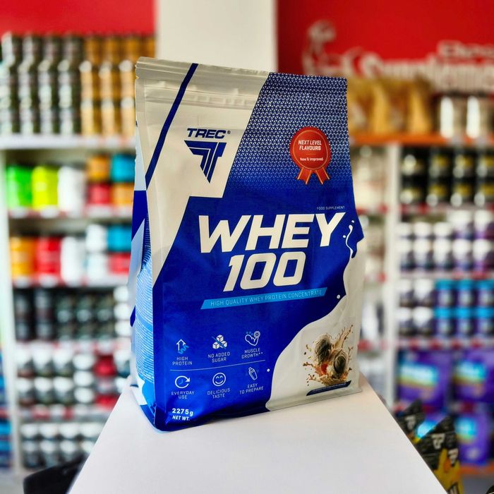 TREC Whey 100 2275g Białko WPC Odżywka Białkowa Klasyczne Lody