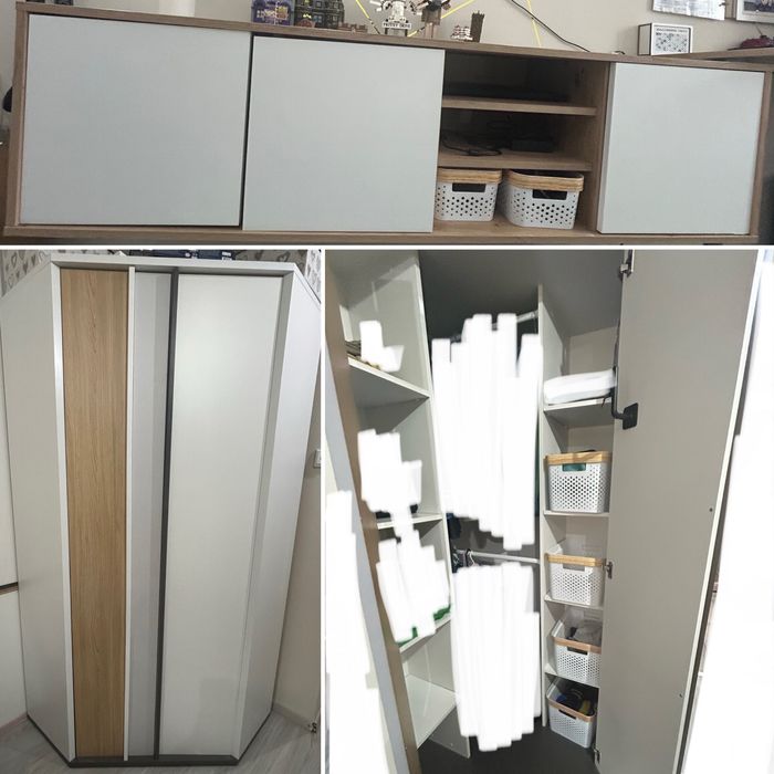 Szafa i komoda podwieszana