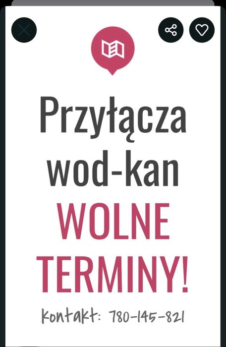 Przyłącza wody i kanalizacji - Szybkie terminy - Gwarancja
