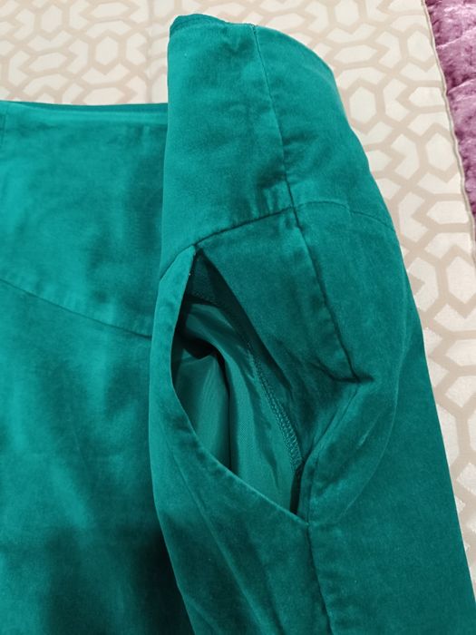 Minisaia verde veludo tamanho 38