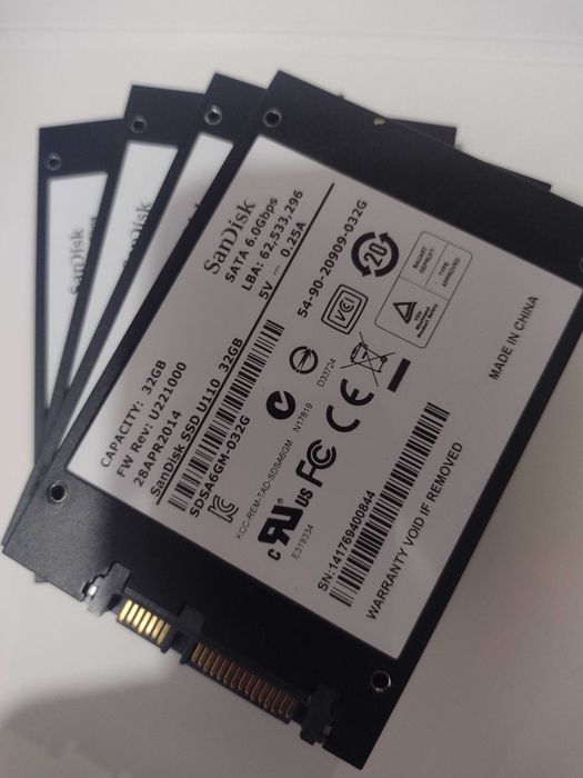 Dysk SSD Sandisk 32gb szybki i trwały 4szt