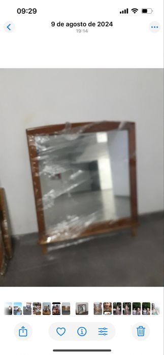 Cama de casal + comoda + 2 mesinhas cabeceira + Espelho