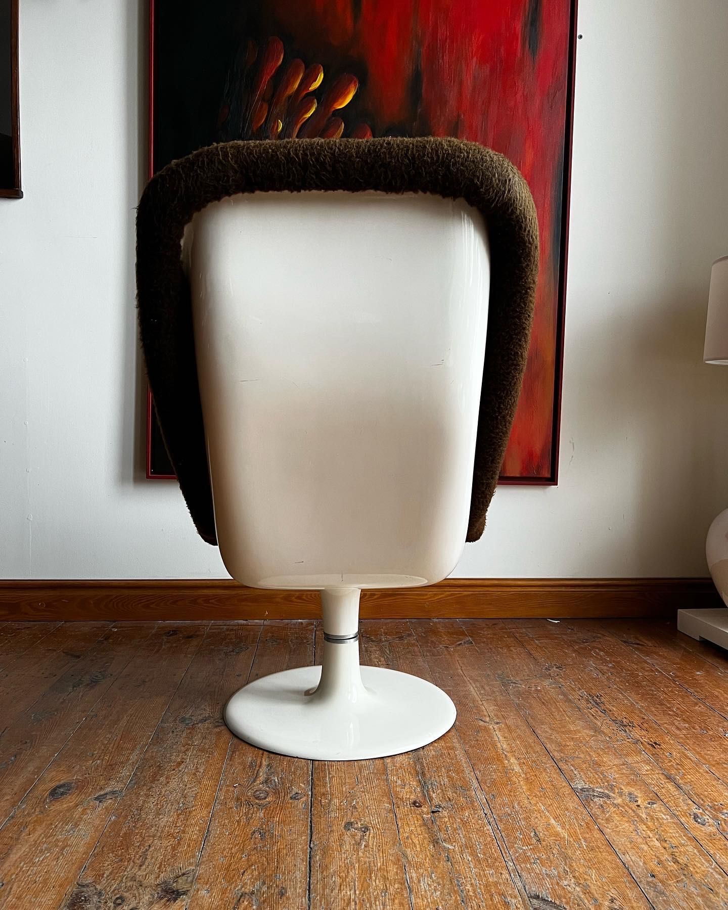 Mid century modern lounge chair, fotel obrotowy vintage