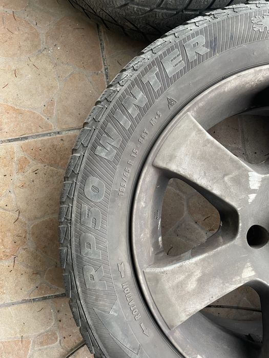 Felgi 15+ opony 185/65  zimowe peugeot 207. Fajny stan!