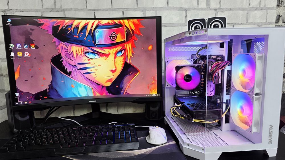 Мощный Пк rtx3050 Ryzen5 5500 Stalker2 cs2 dota2 GtaV rust pubg WoT