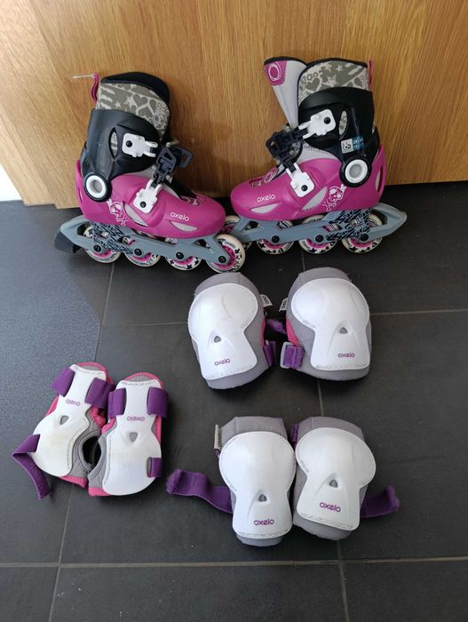 Rolki i ochraniacze dla dziewczynki Oxelo Play 5