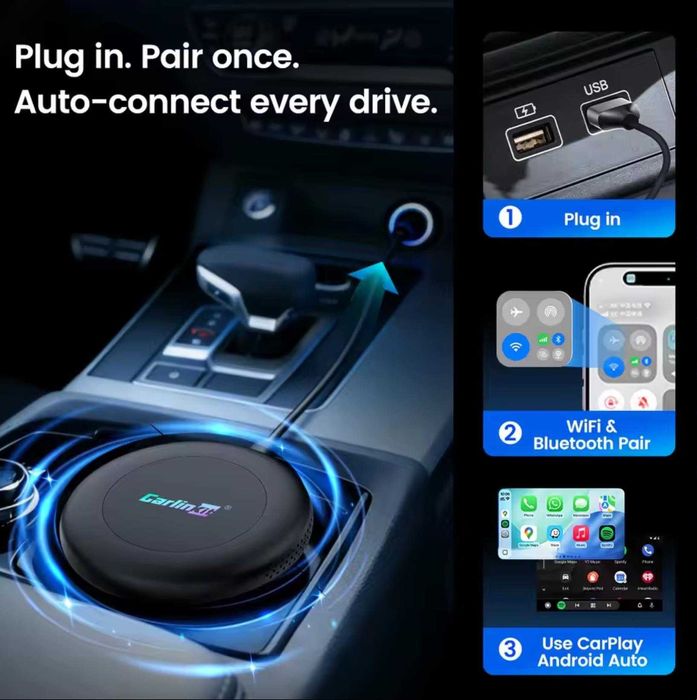 Адаптер CarlinKit TBox Ultra 2 8gb / 128gb - Android 15.0, SM6350