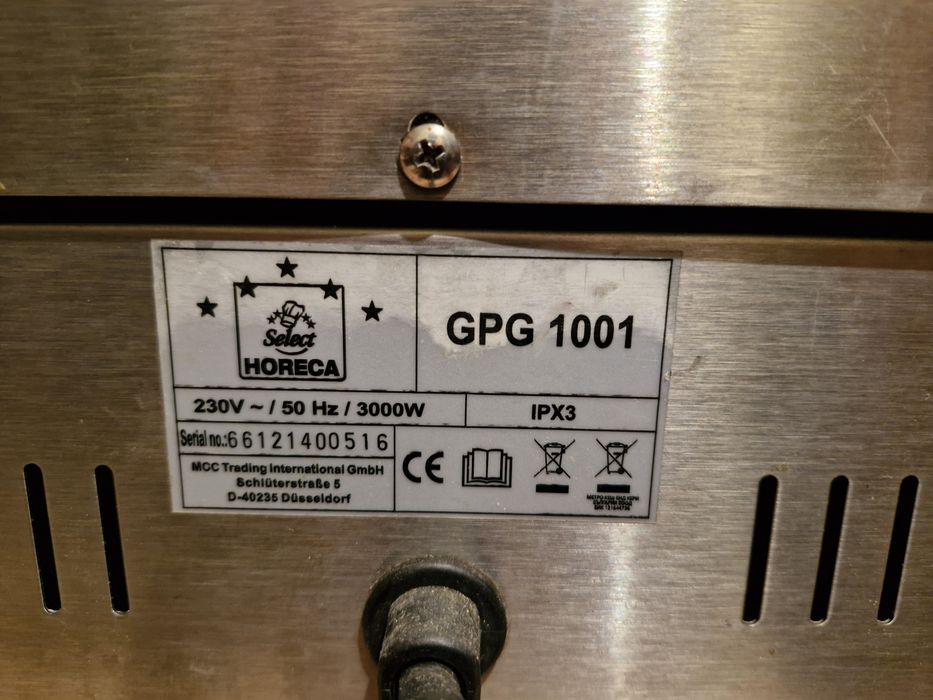 Grill kontaktowy Horeca Select GPG 1001.