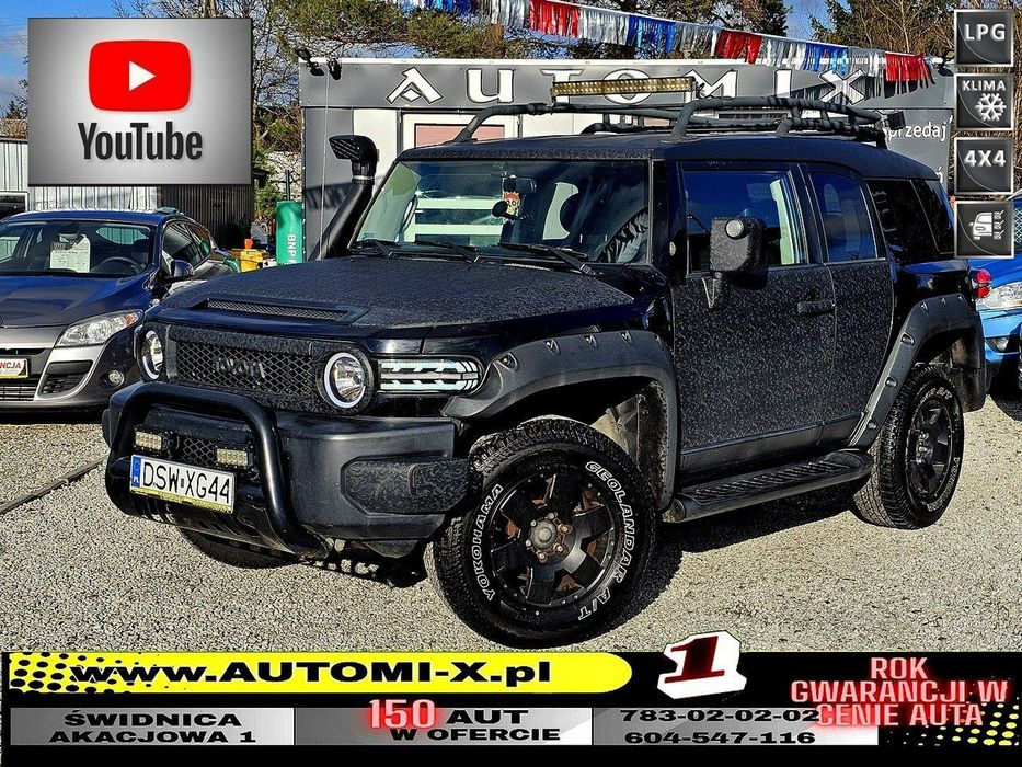 Toyota FJ ZAMIANA** Rury ** Progi TRD 4,0 z LPG 242KM ,Zarejestrowana , MANUAL !