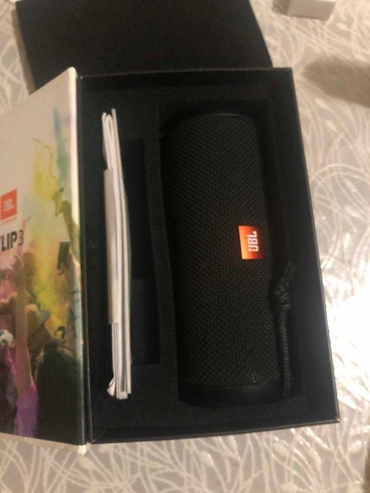 Портативная колонка JBL Flip 3 Black оригинал новый аккум