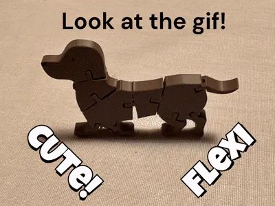 Flexible Articulated Dachshund Dog64586157355779120