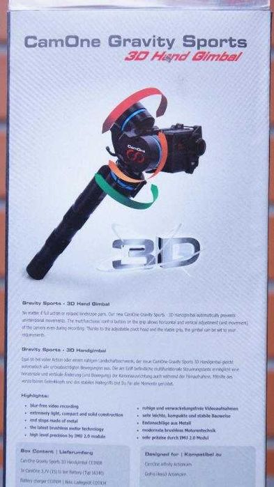 3 osiowy gimbal do kamer sportowych