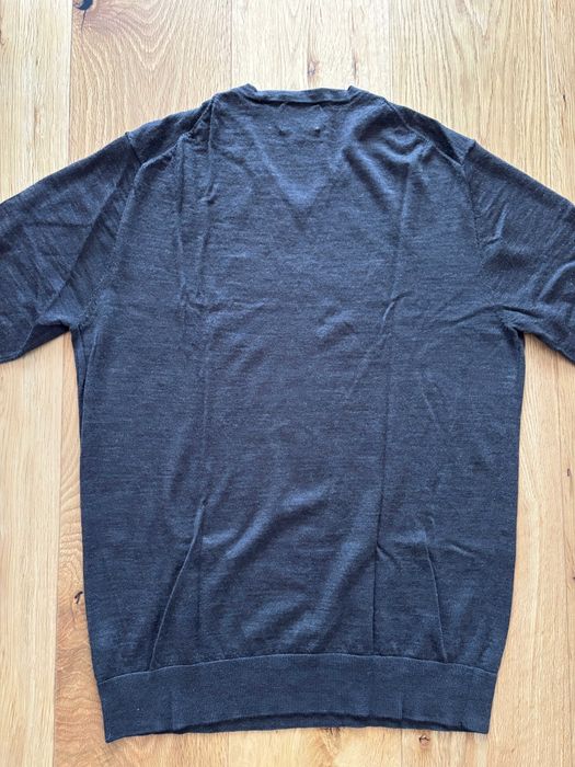 Sweter LINEA, wełna merino, cienki, roz. L