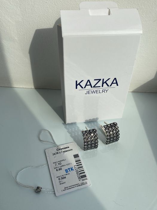 Прдам нові срібні сережки