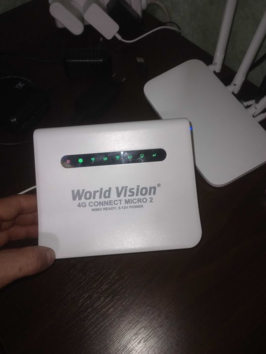 Повний 4G комплект інтернету: Роутер World Vision Micro 2 + Антена Mega MIMO