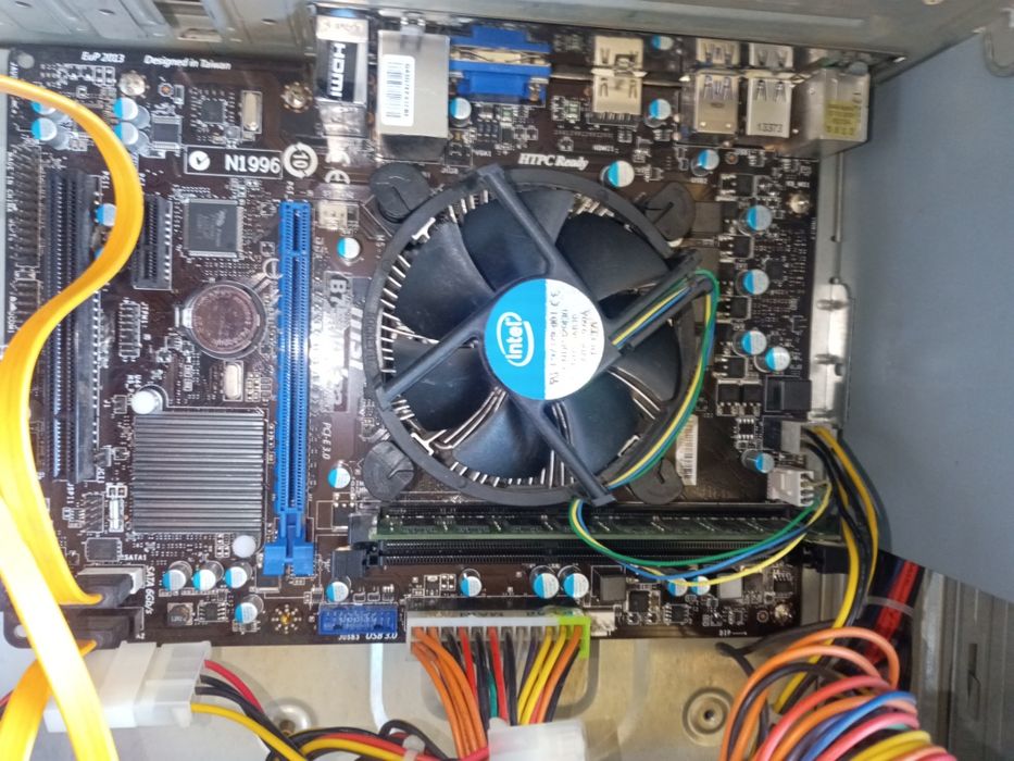 Płyta główna MSI B75MA-e33, LGA 1155,ram, procesor, chłodzenie