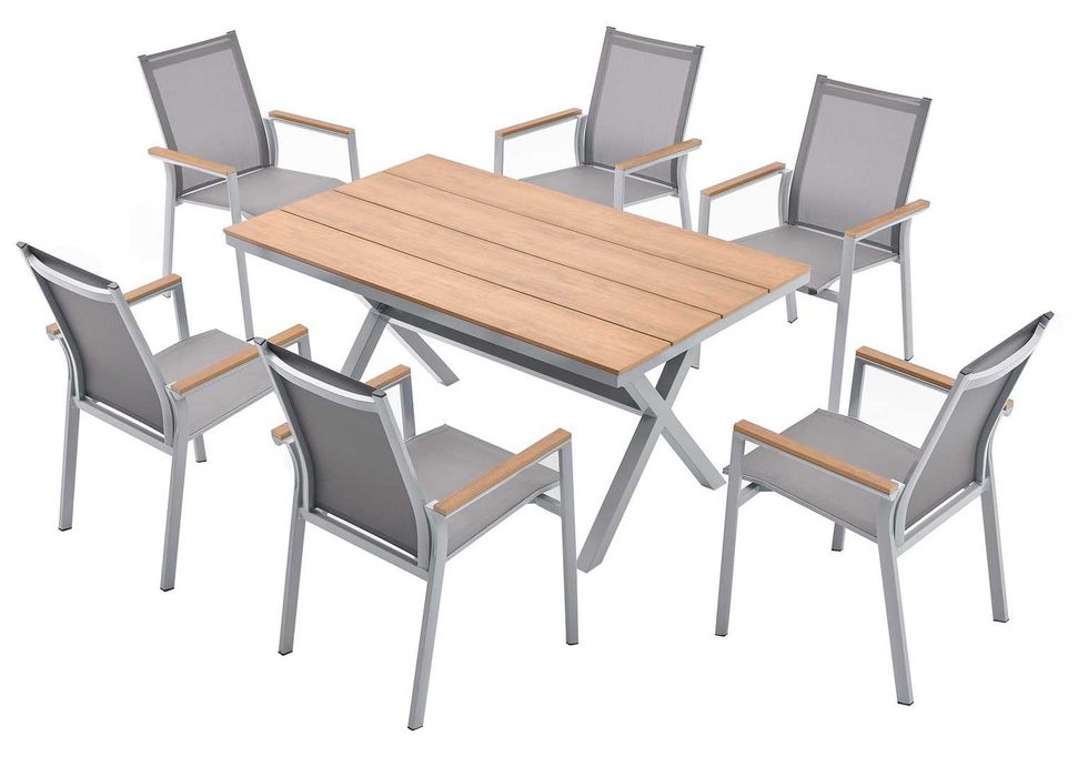 STÓŁ Polywood Deska WPC Stolik Do Ogrodu Prostokątny 90x150x75